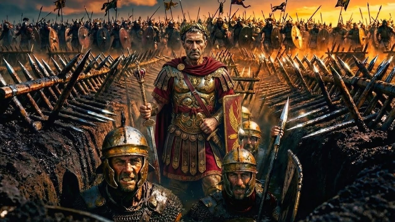 Julius Caesar Pohřbil Sám Sebe Zaživa Se Svou Armádou – Pak Se Stalo TOHLE.. | Obléhání Aléie