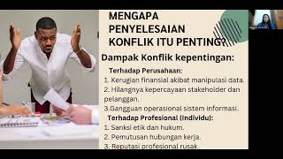 KONFLIK KEPENTINGAN DALAM PENGELOLAAN SISTEM INFORMASI PERUSAHAAN ~ THERESIA ANJELINA