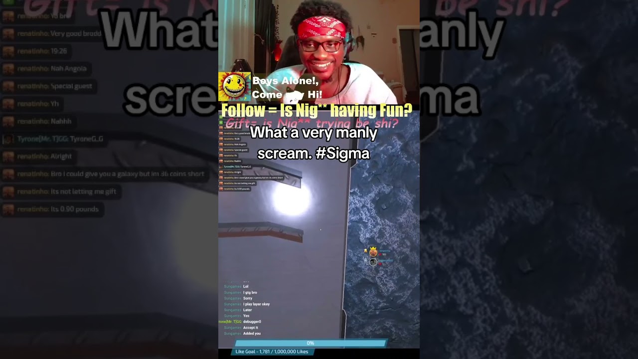 Tyrone screams  Crys tears. 