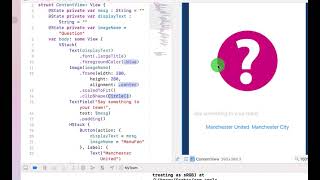 MyTeam! Writing an iOS App with SwiftUI (Text, TextField,Button,Image) screenshot 1