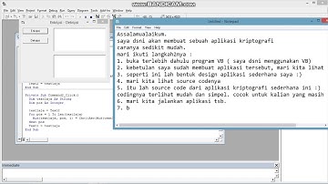 Tugas 2 Encrypt dan Decrypt Caesar Cipher Menggunakan VB.net