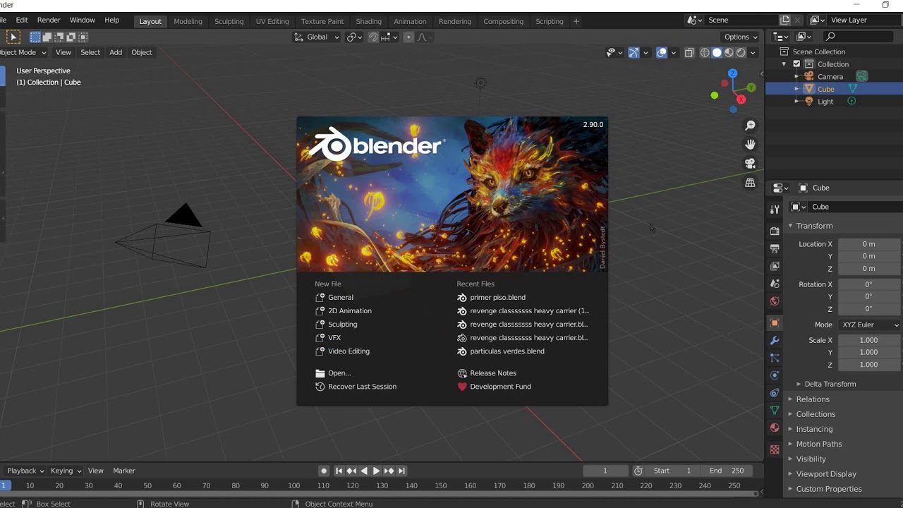Tutorial como hacer un cubo en blender.🎲🎬📖 - YouTube