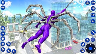 Fighting Purple Spider Rope SuperHero Rescue Girl Part 3 - Android Gameplay screenshot 2
