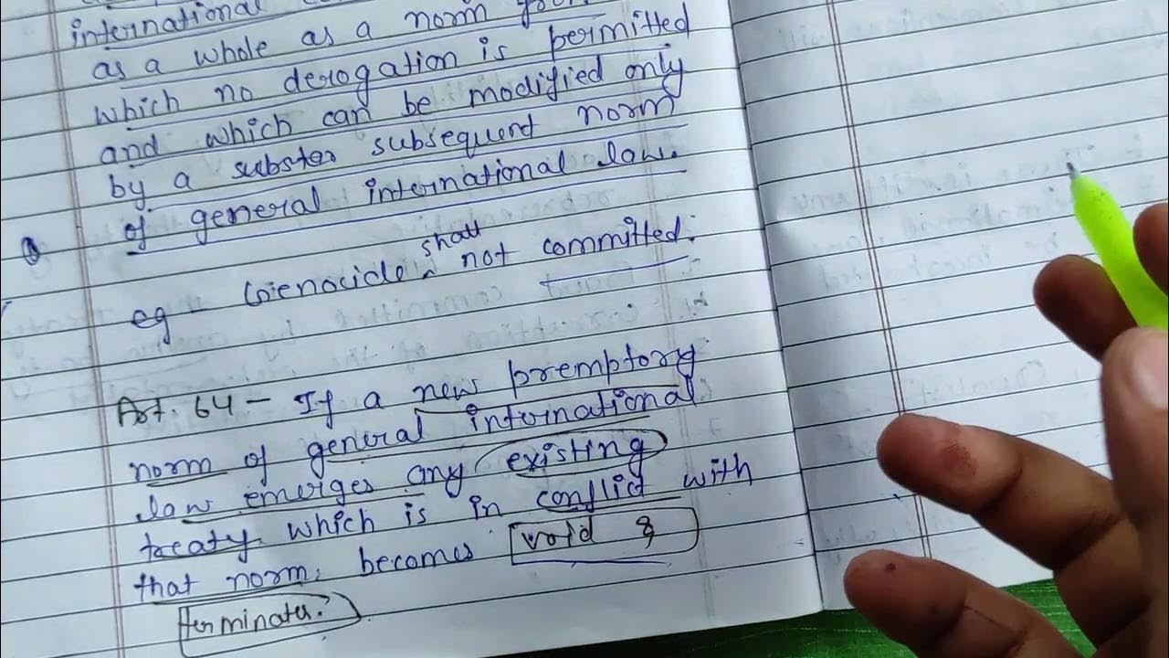 Principle of Jus Cogens YouTube