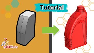 how to make Motor Oil Bottle in Solidworks