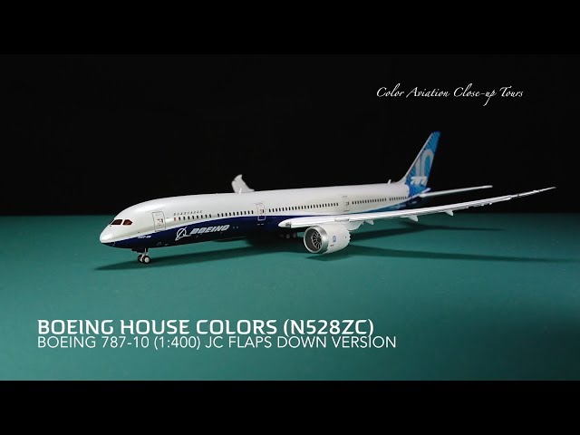 1:400 Boeing House Colors N528ZC Boeing 787-10 flaps down version