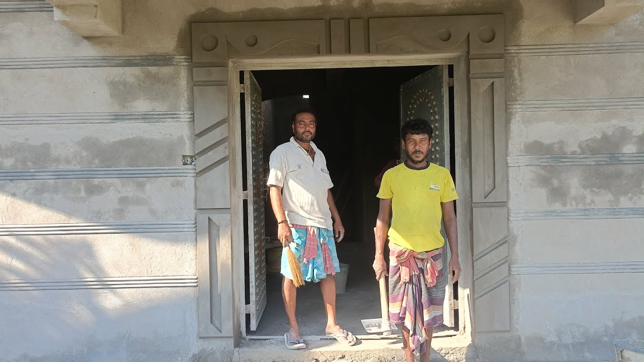 একটি পেলাষ্টারের ডিজাইন। Mizanur Raj Mistri