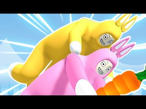 ПОПРОБУЙ НЕ СМЕЯТЬСЯ! САМАЯ СМЕШНАЯ ИГРА! КРОЛИКИ ЕБОЛИКИ SUPER BUNNY MAN FEAT GMD13