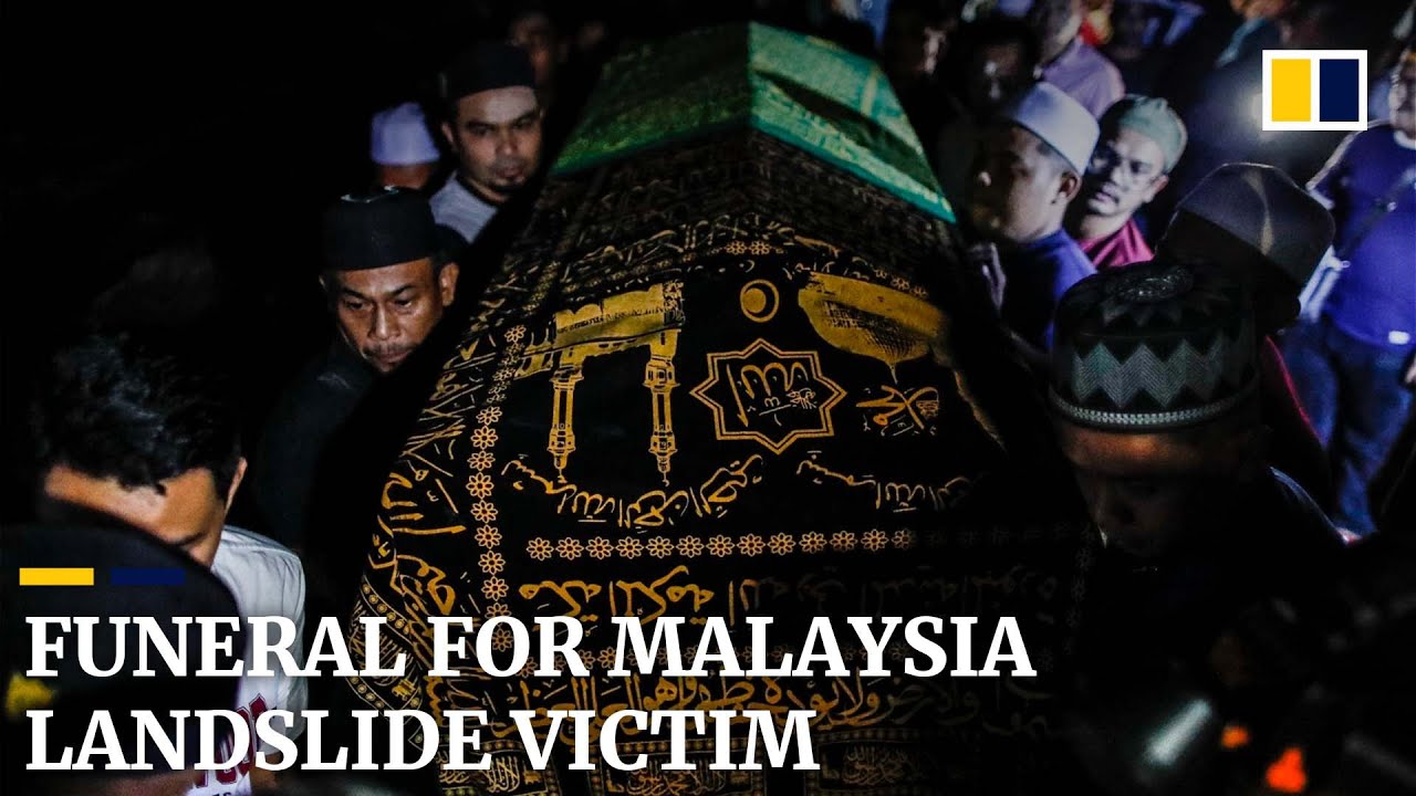 ‘Still can’t process it’ funeral for Malaysia landslide victim as
