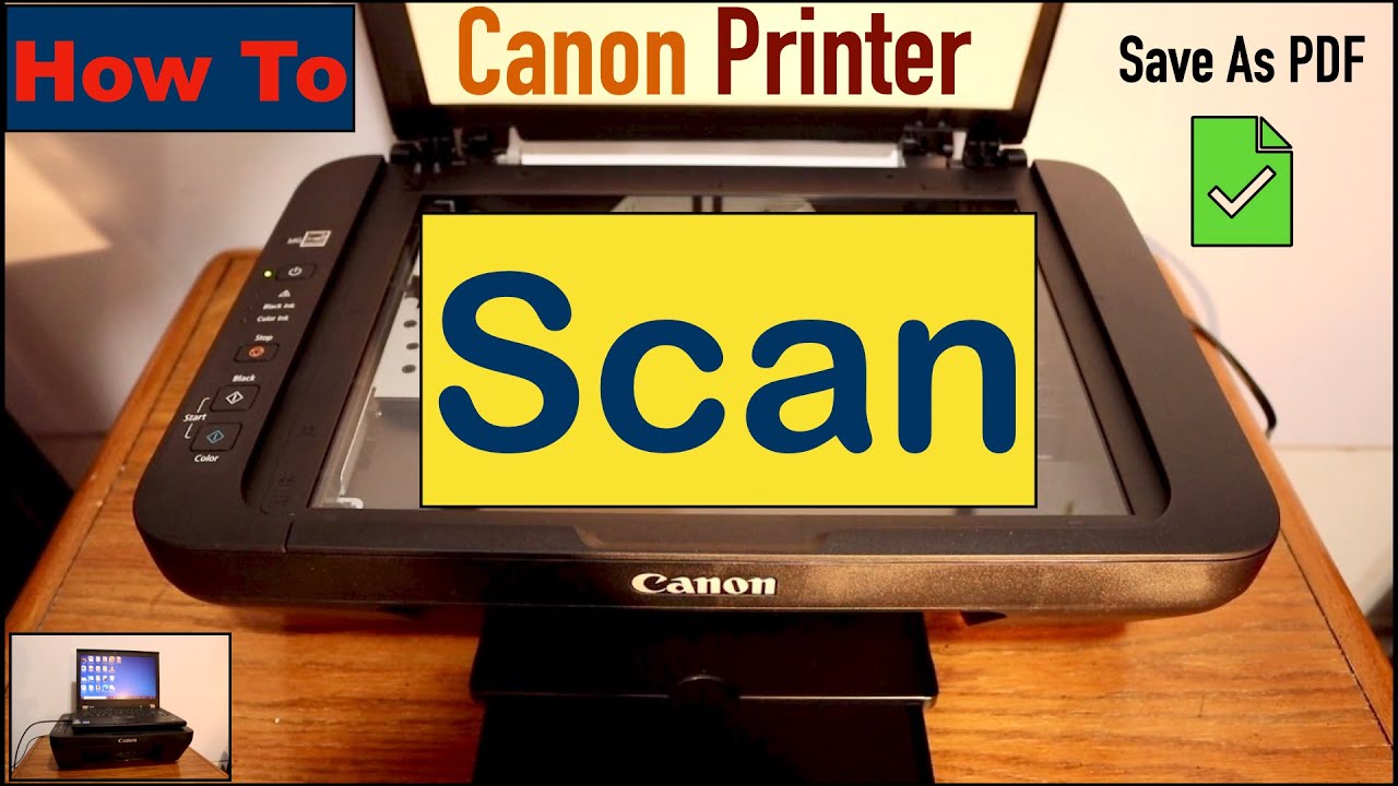 retorta Contable apertura How To Scan A Document In Canon Printer ? - YouTube