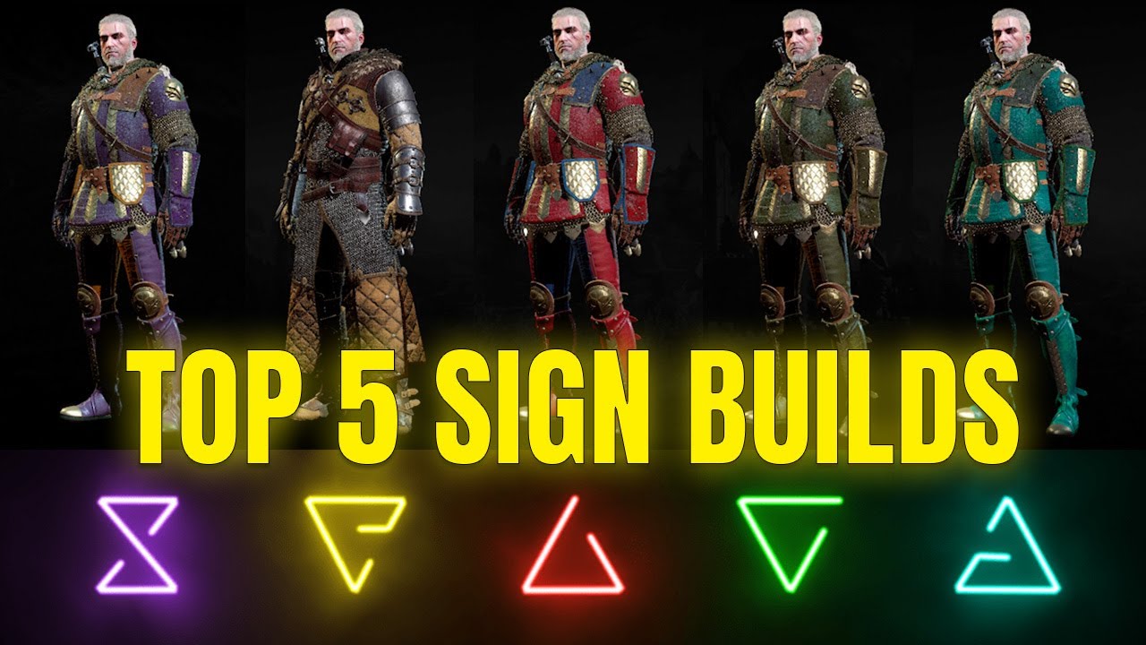 Witcher 3 TOP 5 Builds (Each Signs Best Build) YouTube
