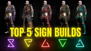 Witcher 3: TOP 5 Builds (Each Signs Best Build)