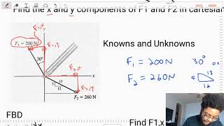 Cartesian Force Vector Example