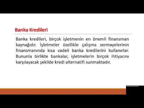 FİNANSMAN KAYNAKLARI-1 (AÖF FİNANSAL YÖNETİM)