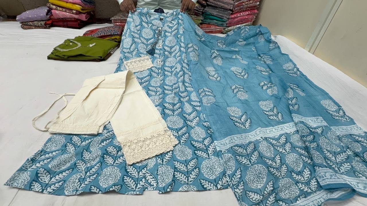 Chickpet Wholesale Trending Party wear & Cotton Kurti sets. Single piece courier available.