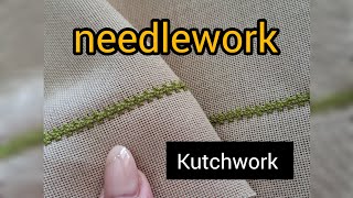 Hand embroidery technique tutorial  : kutchwork embroidery  , sindhi stitch  , Stitching tutorial