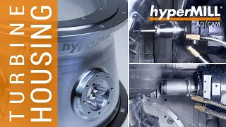 hyperMILL MILL-TURN Machining: Turbine Housing | TURNING Solutions