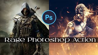 Rage Photoshop Action For CS6 And CC |English| |Photoshop Tutorial|