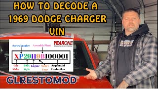 How To Decode a 1969 Dodge Charger VIN
