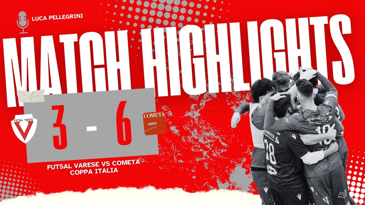 ⚽ Futsal Varese - Cometa 3-6 | Highlights Calcio a 5 | ⚪🔴