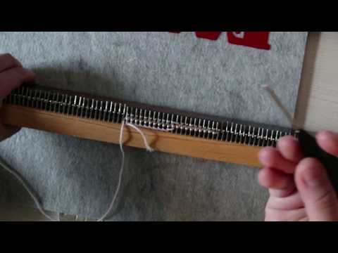 Вязальная машинка "Буковинка". Набор петель классическим и упрощенным способом. Вяжу снуд.