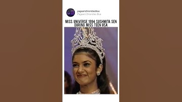 Thumbnail of Miss Universe 1994 Sushmita Sen during Miss USA #sushmitasen #bollywood #missuniverse