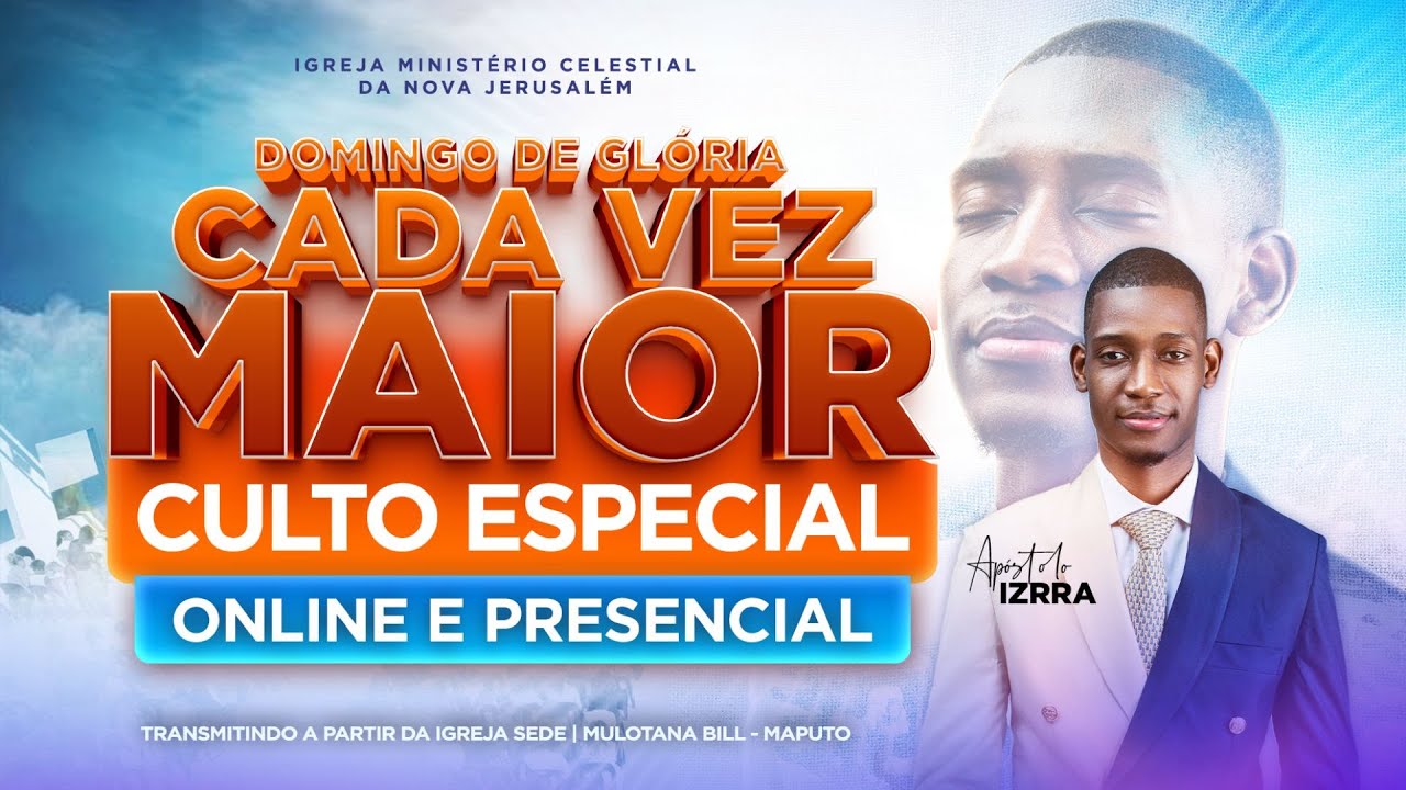 🔴 DOMINGO DE GLÓRIA CADA VEZ MAIOR | Apóstolo Izrra | 18.01.2026