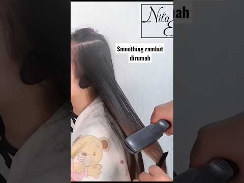 lurusin rambut Dirumah pakai bahan murah meriah #smoothing @Nilaerliana