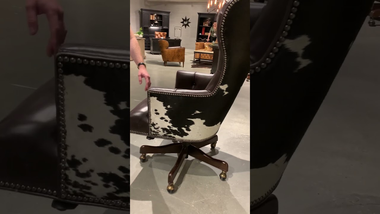 Hooker Furniture Katherine Executive Swivel Tilt Chair with Black & White HOH