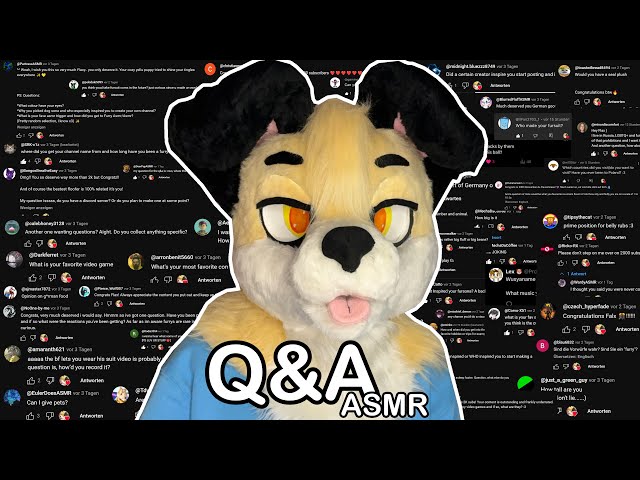 [Furry ASMR] 2.000 Subscribers Special Q&A x3