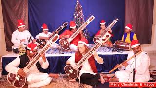 Video thumbnail of "।Jingle Bells । #Indian_Classical_Instrumental _Orchestra । Deobrat Mishra । #Sitar #Tabla #Flute"