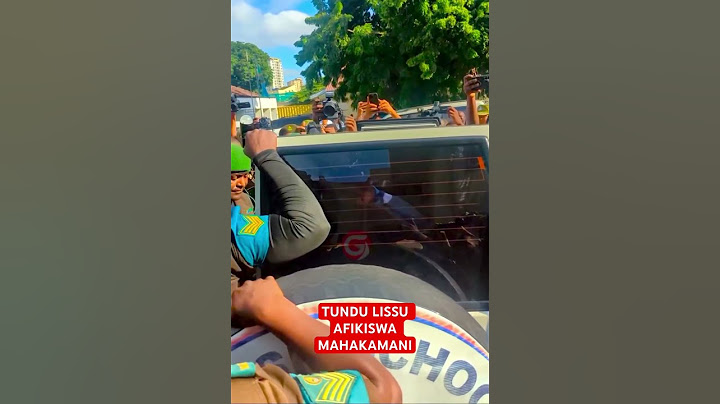 Makamu Mwenyekiti CHADEMA Tundu Lissu alivofikishwa Mahakamani Kisutu