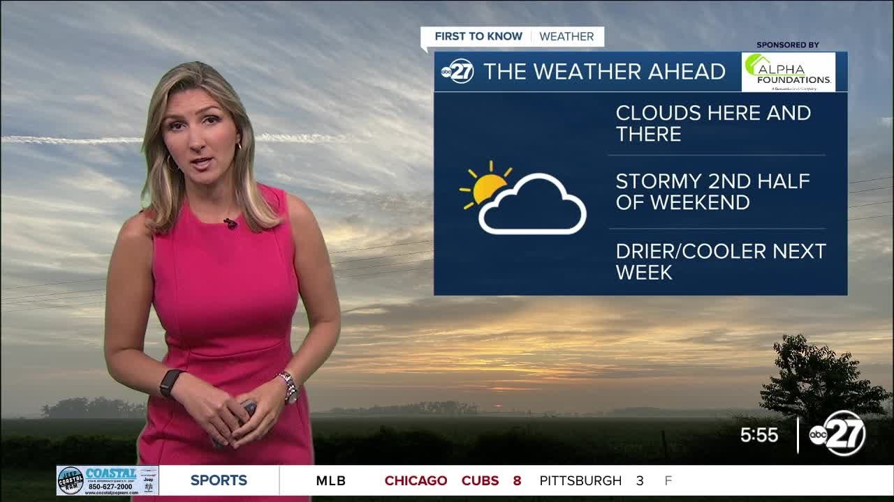 Storm chances increase for the weekend - YouTube