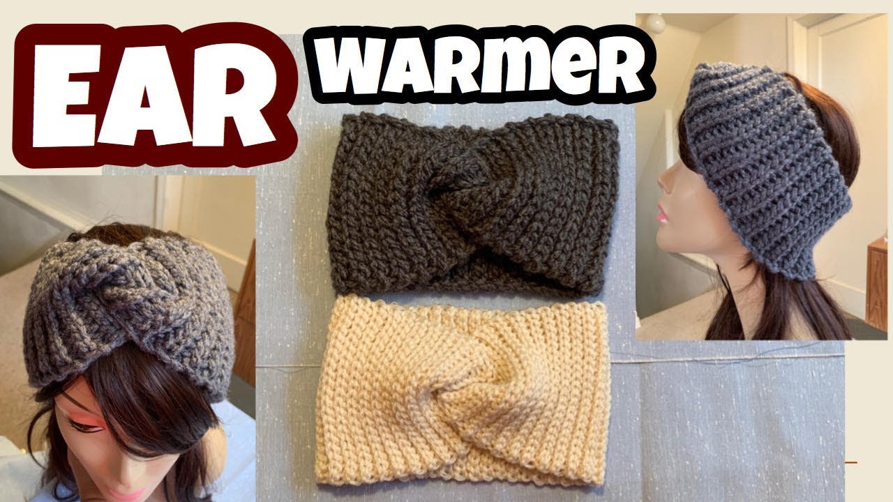 How To Crochet A Crossed Fur Headband Ear Warmer – Mama In A Stitch