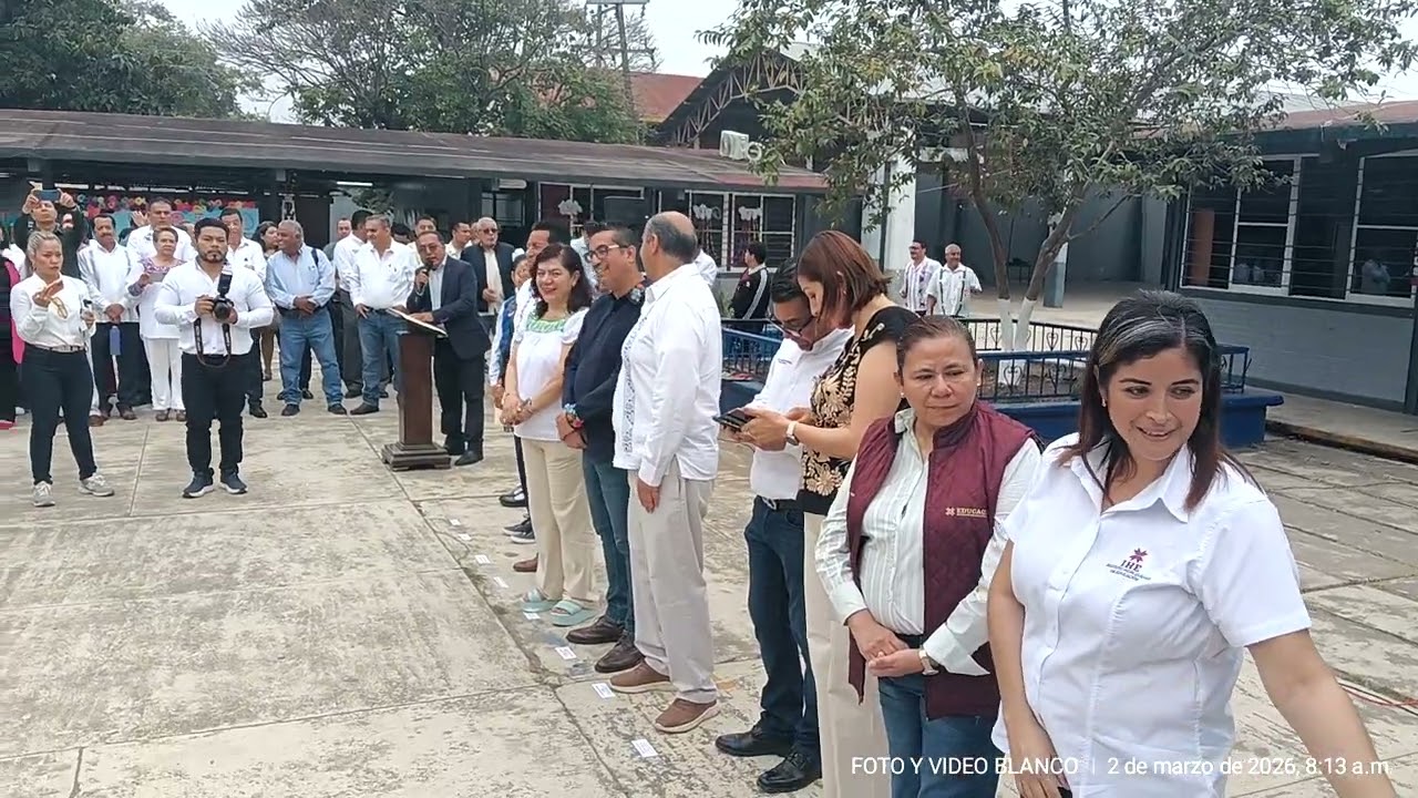 LACARI 2 de marzo del 2026 Entrega de aulas escolares NATIVIDAD CASTREJÓN Profr. Edilberto Bautista 