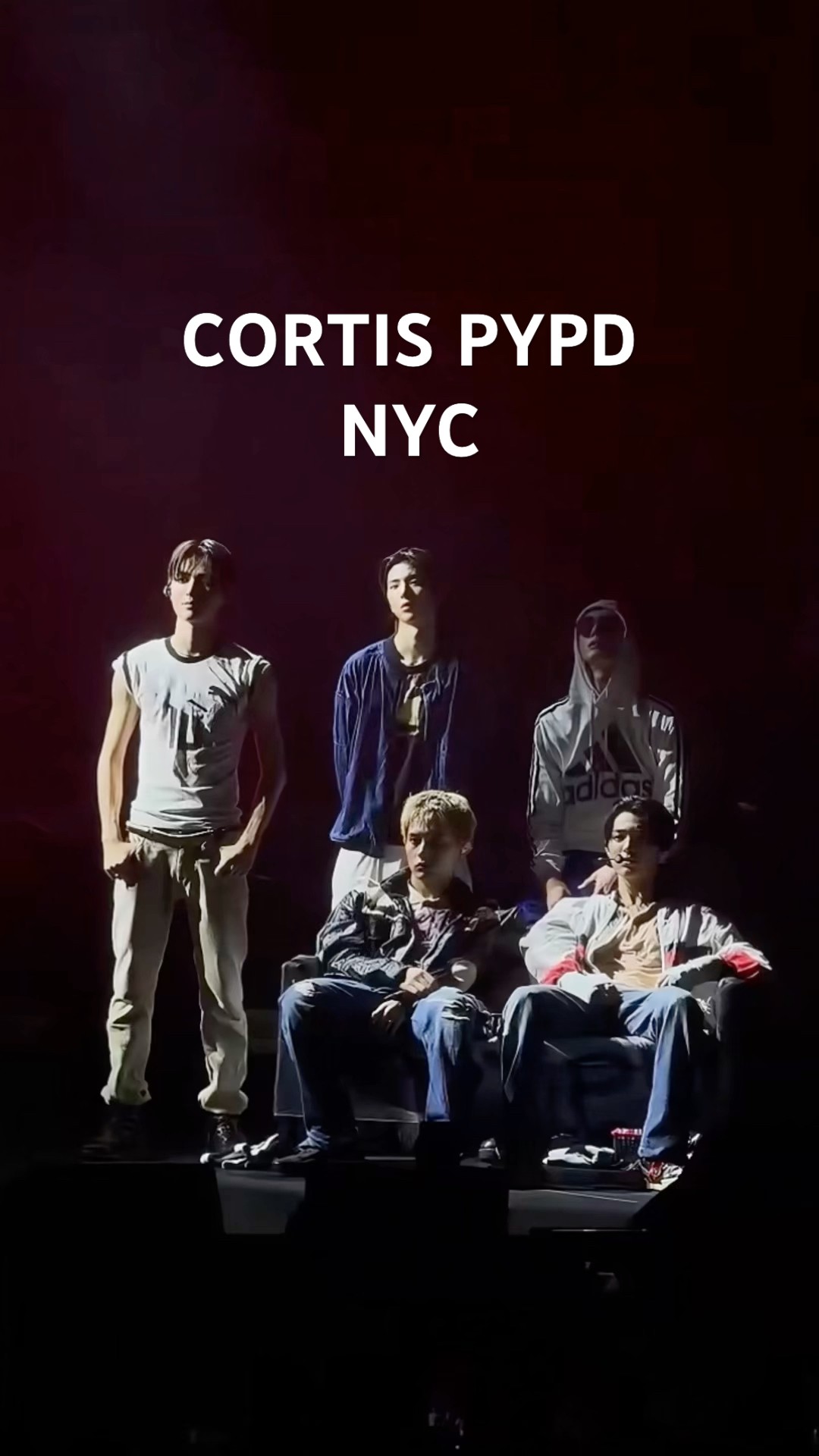 cortis pypd nyc! james be collecting them tho #cortis #pypd #kpop