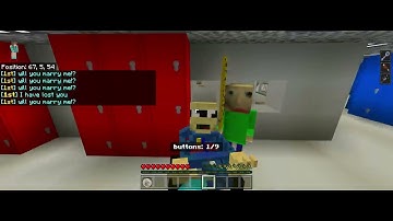 i played baldis basics in find the button for the first time in minecraft