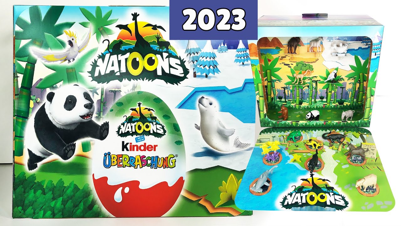 Киндеры 2024 года. Коллекция Киндер Natoons 2023. Kinder Natoons Maxi коллекция. Игрушки Киндер Maxi Natoons 2023. Киндер макси Натунс 2023.