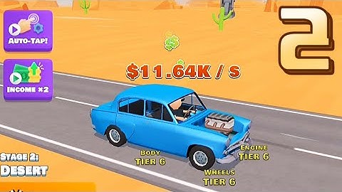 ✅ Idle Racer / Gameplay Walkthrough / Stage 2 / Desert