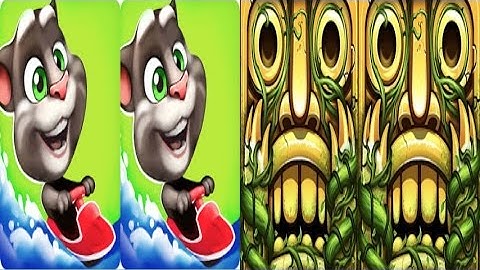 Talking Tom Jetski Vs Temple Run 2,Jungle of Riches*iPadGameplay make for children #95