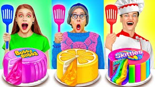 GRANDMA vs. ME COOKING CHALLENGE || Who Cooks Better? Edible Battle by 123 GO! FOOD screenshot 3