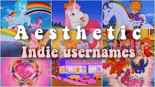 Indie kid aesthetic usernames screenshot 3