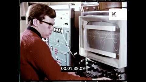 1960s Computers, Men Operating Machines, 16mm