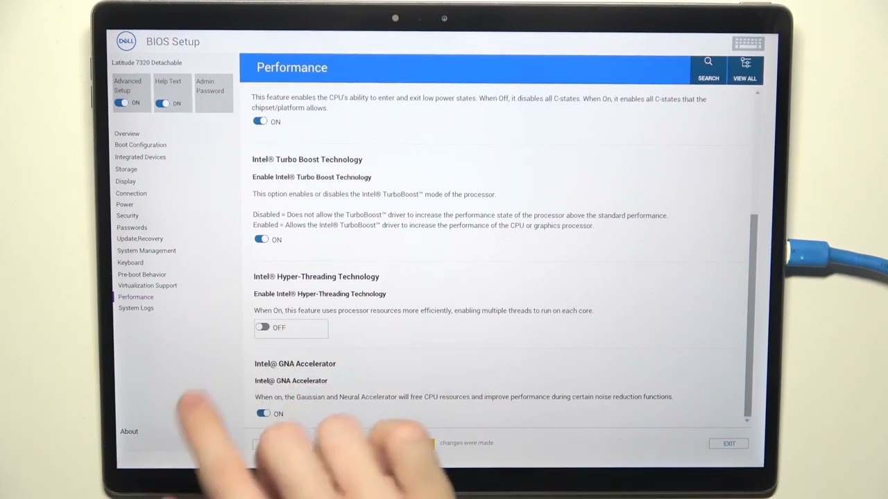 DELL 7320 Detachable – Cara Mengaktifkan atau Menonaktifkan Hyper-Threading