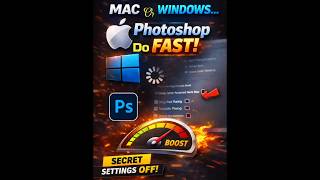Mac or Windows — Photoshop Speed Boost Trick Short Tutorial🚀 #shorts