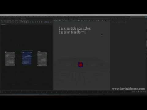 Maya Node - dhPointWrangle - Update 001 (dynamic particle solver and IK solver)