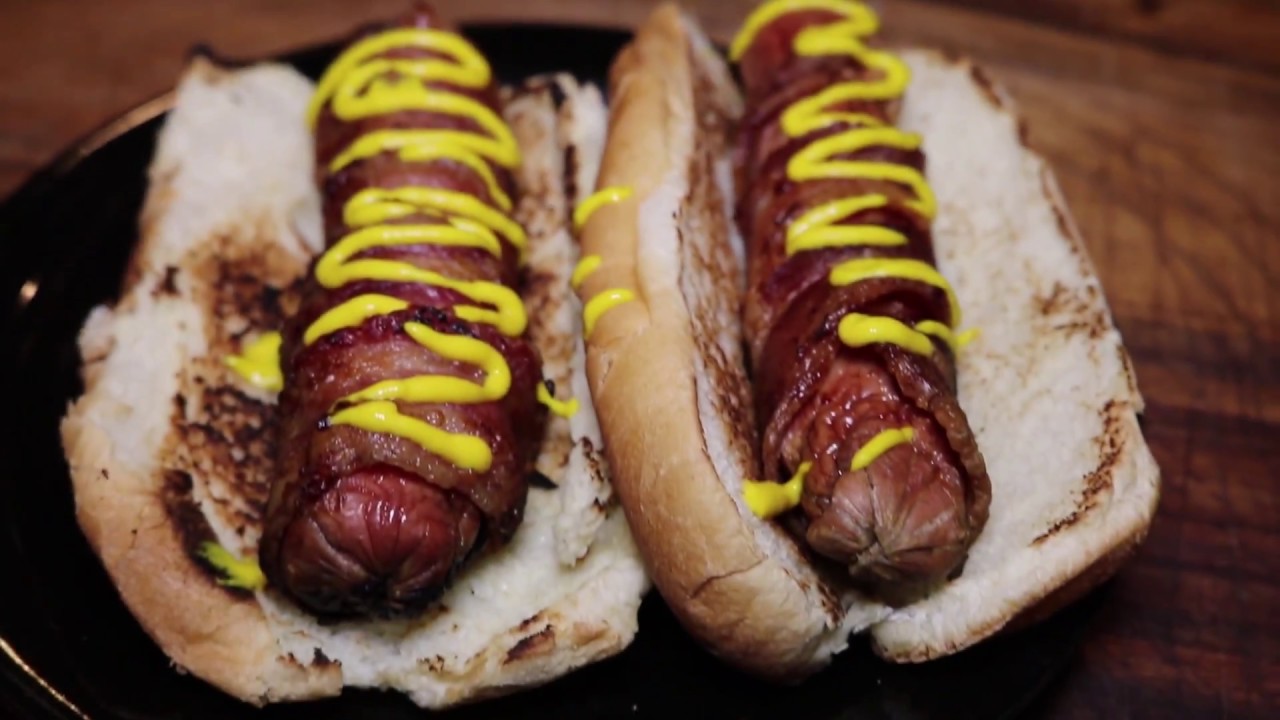 BACON! Wrapped Hot Dogs!!! - YouTube