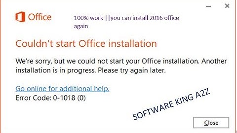ms office problem fix and reinstall office 2016 again