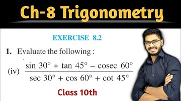Class - 10 Ex - 8.2 Q1 part 4 Maths (Trigonometry) NCERT CBSE | By Rajeev Kumar