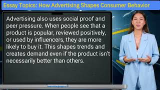 Essay Topics: How Advertising Shapes Consumer Behavior